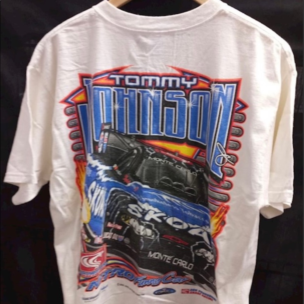 Vintage Tommy Johnson racing shirt